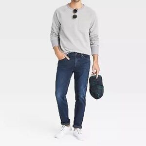 Men's Goodfellow & Co 5 Pocket Skinny Fit Jeans (34 x 32) Dark Blue - NEW!!!
